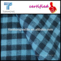 Vichy/Sergé coton flanelle tissu/vérifié conception tissés teinté de tissu de coton à nantong